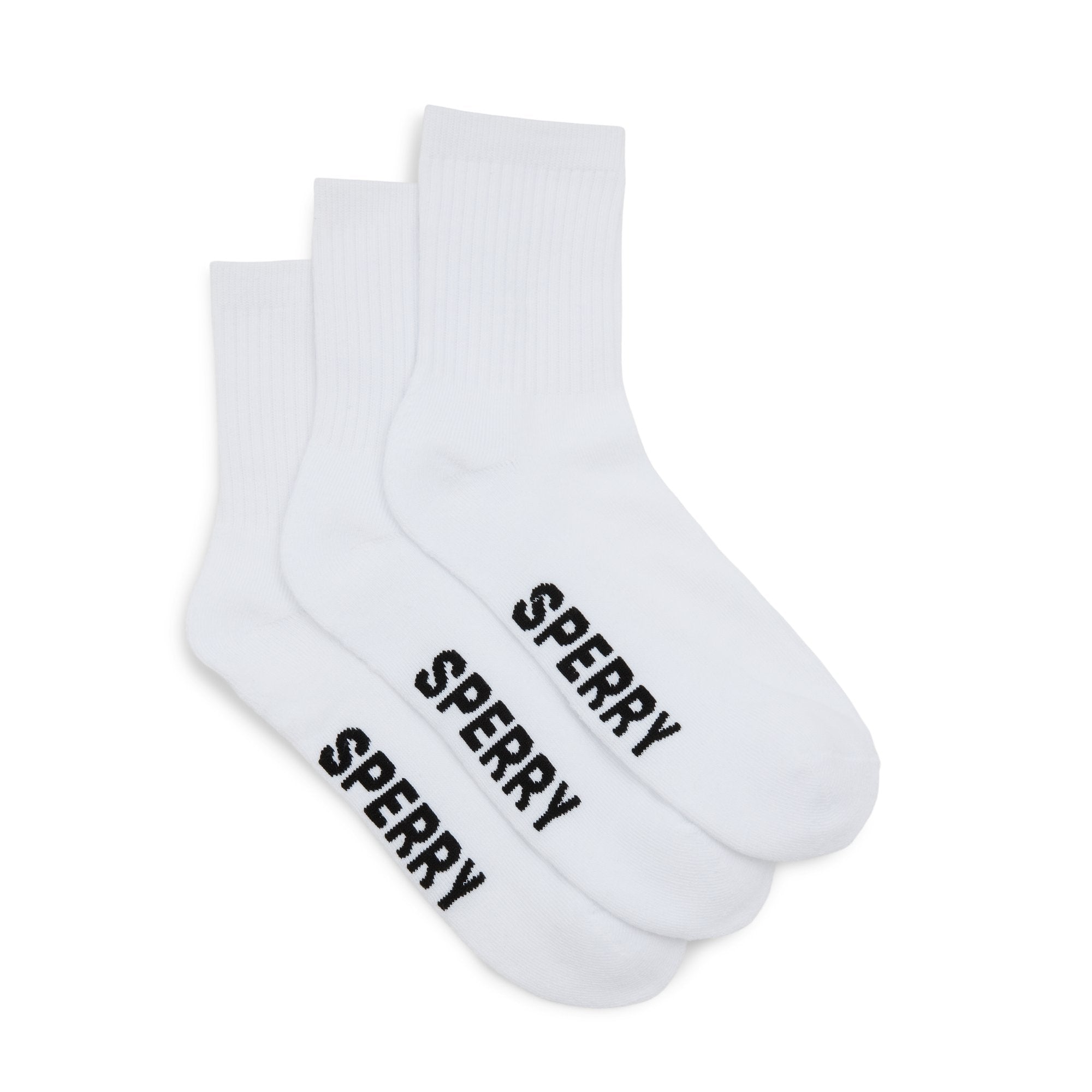 Mens 3-Pack Short Crew Socks