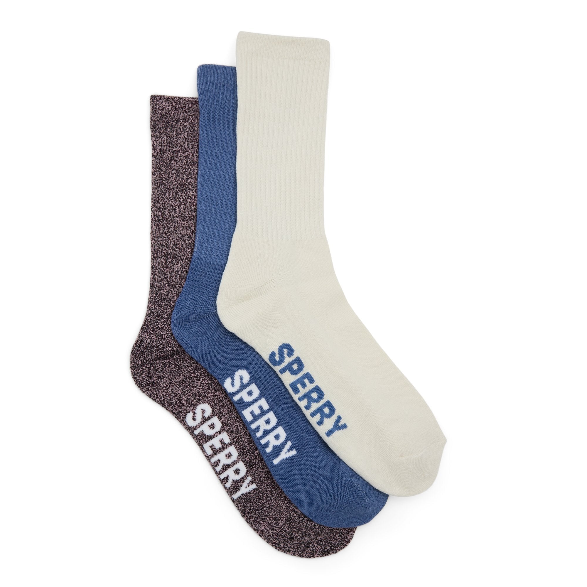 Mens 3-Pack Crew Socks