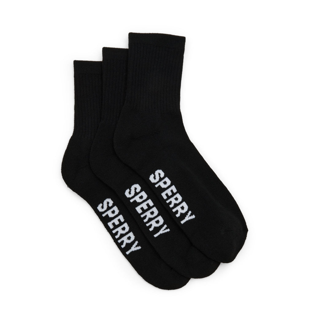 Mens 3-Pack Short Crew Socks